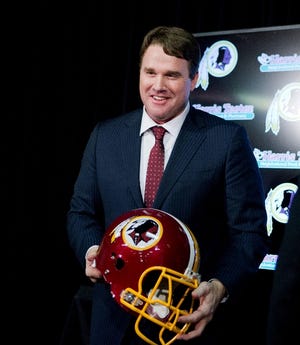 Jay Gruden was introduced as the new Washington Redskins head coach Thursday, replacing Mike Shanahan and becoming the teamís eighth head coach since Daniel Snyder purchased the franchise in 1999.