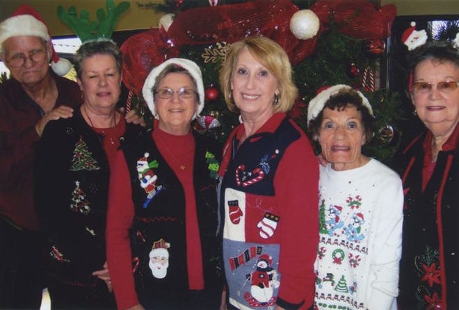 From left, Floyd Ray, Pat Ray, Marion Badeaux, Carolyn Marchand, Meg Gibson and Catherine Blanchard.