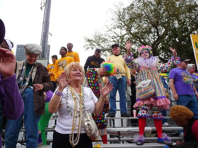 FHL members and annual Mardi Gras tour participants Mary Murphy and Cliff Murphy attend last year.