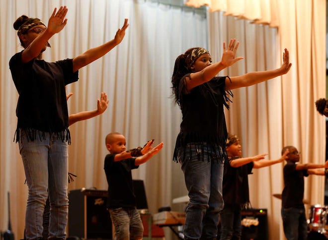 The MLK mimes perform at the MLK. Youth and Young Adult Program on Saturday in Lubbock.