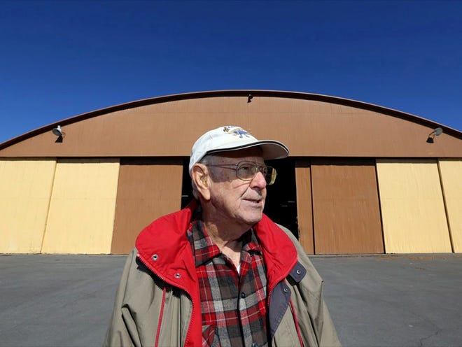Lon Cooper stands outside hangar three at Tiger Town, Thursday, January 16, 2014 in Lakeland, Florida.