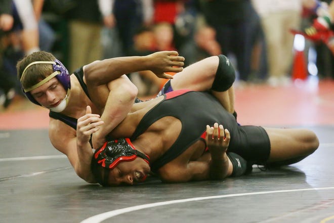 Marianna’s Chris Warf is one of 11 area wrestlers competing in the state tournament this weekend.