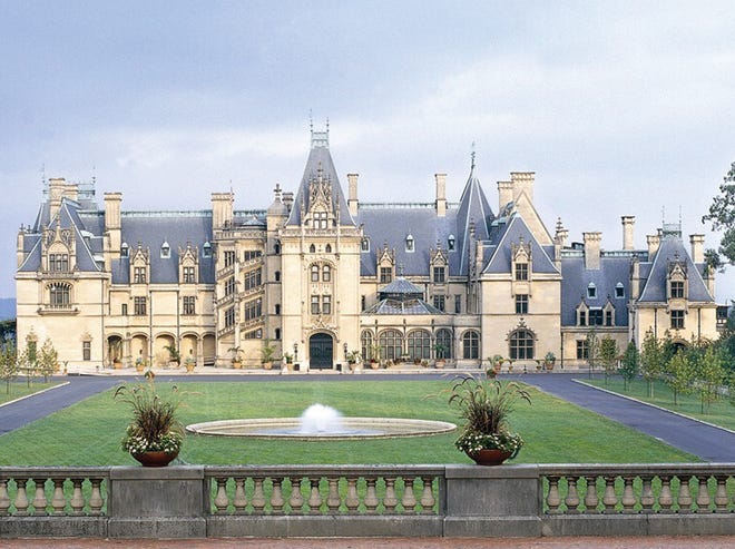 Biltmore House in Asheville, N.C. contains 250 rooms over more than 175,000 square feet.