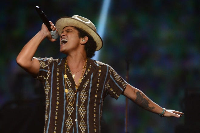 Bruno Mars has been nominated for a Grammy in several categories.