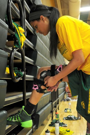 Senior Bri Porter returned to the Rock Bridge lineup after a third injury to her knee forced her to miss her junior season.