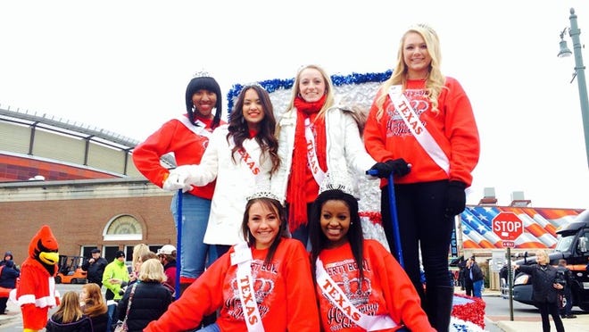 2013 Homecoming queen for Hendrickson High School, Allahna Batista (bottom, left), participated in AutoZone Liberty Bowl Football Classic festivities in Memphis, Tenn. as part of the Liberty Bowl Queens program.