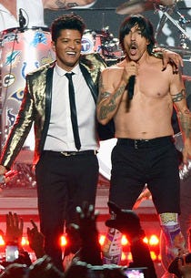 Bruno Mars, Anthony Kiedis | Photo Credits: Theo Wargo/FilmMagic