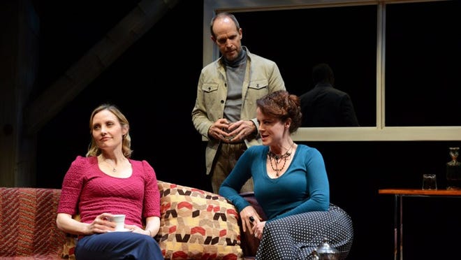 From left: Shannon Koob, Craig Wroe and Pilar Witherspoon in a scene from “Old Times.” Photo by: Alicia Donelan