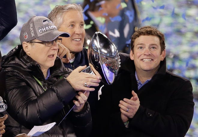 Owner Paul Allen (left), coach Pete Carroll (middle) and general manager John Schneider have the Seahawks in position to be contenders for years to come.