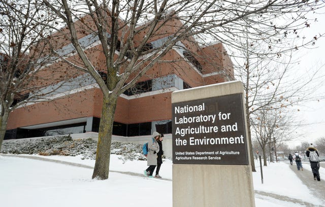 Iowa State University’s National Laboratory for Agriculture and the Environment has been named as one of seven regional centers that will study the challenges farmers face due to climate change and seek solutions to mitigate those effects. Photo by Nirmalendu Majumdar/Ames Tribune