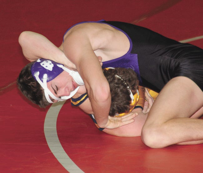 Connor McElroy earned his 100th career win Wednesday night in district action.