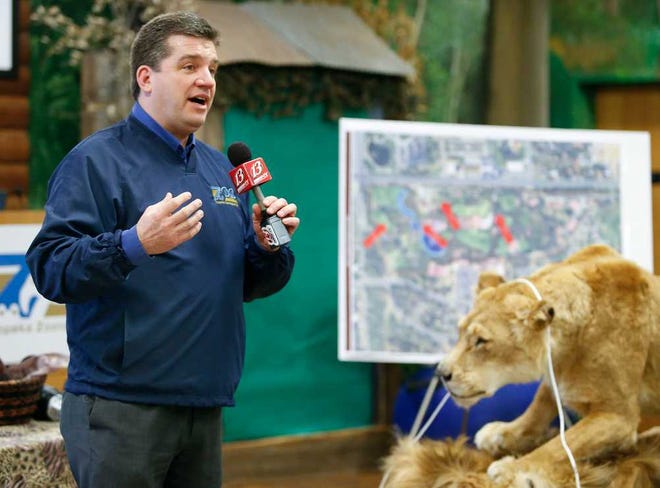 Topeka Zoo director Brendan Wiley announces Thursday that this summer the zoo will be constructing a pachyderm play area, offering pony rides and having a wildlife stage for kids to learn about animals and zookeepers. In July, zoo attendees can take an ice cream safari, and in August, there will be a predator encounter feature at the lion exhibit.