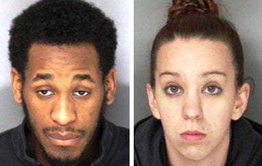 Morrisville's Malcom Shields and girlfriend Christine Speciale are accused of plotting to rob a 7-Eleven where Speciale once worked, police said.