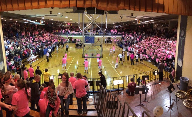 Holland Civic Center was packed with pink Friday night. Contributed/Dave Engbers