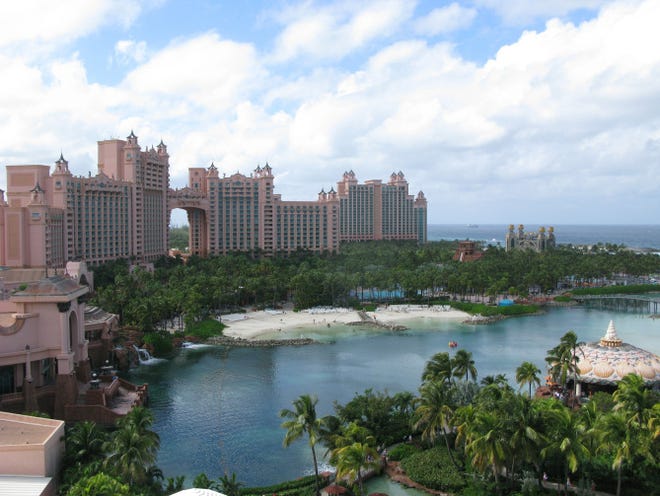 Atlantis resort on Paradise Island, Bahamas.