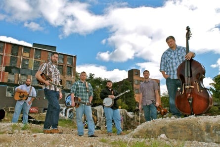 Members of Unspoken Tradition include (from left) Audie McGinnis, Ty Gilpin, Lee Shuford, Zane McGinnis, Tim Gardner and Matt Warren.