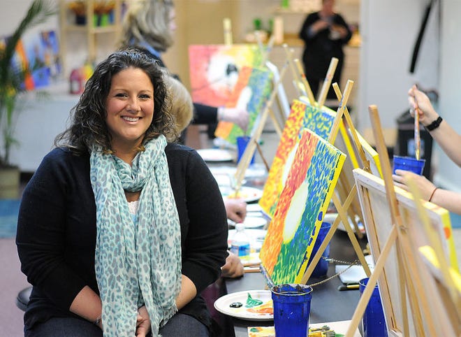 Michelle Paleafico owns the newly opened business Art-Tini on Mill Street in Bristol Borough, a BYOB art studio for beginners.