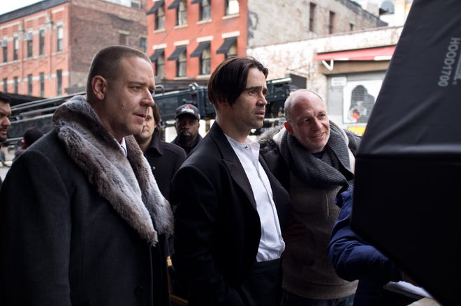 From left, Russell Crowe, Colin Farrell and screenwriter/producer/director Akiva Goldman in "Winter's Tale."