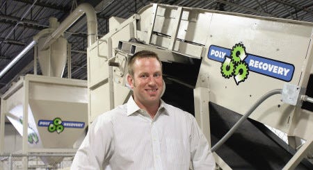 John Pelech founded Poly Recovery in 2010. The Portsmouth firm today has 16 employees and provides recycling services to businesses.
