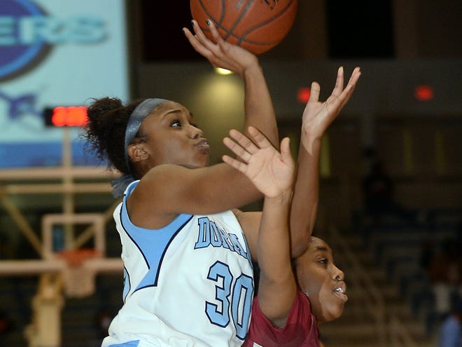 Dorman’s Khaila Webb (30) scored 18 points as the Cavaliers got past Westside on Saturday night in a second-round 4A playoff game at Dorman.