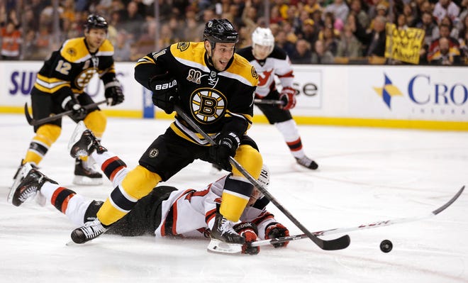 Gregory Campbell and the Bruins have a tight schedule until the playoffs.