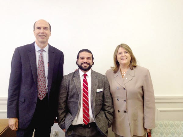 From left, Alan Wyosnick, Christopher Antao and Jennifer Dooling.