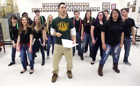 The Crest High School "A capeggios are competing in the semifinals of The Varsity Vocals In-ternational Championship of A Cappella in Dayton, Ohio. The group's dress rehearsal tonight (Feb. 24) at 8 p.m. is open to the public.