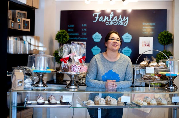 Leah Dotson opened Fantasy Cupcakes in June 2011.