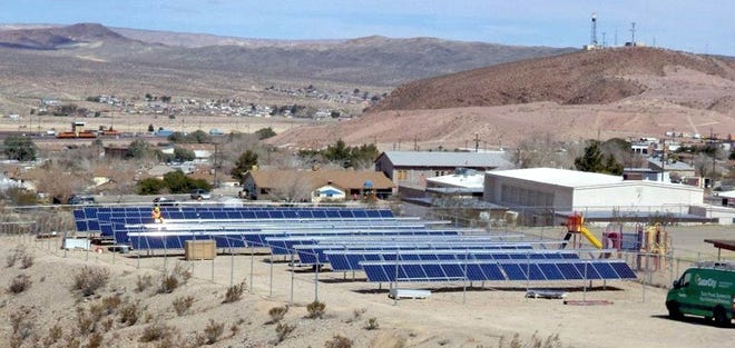 The San Bernardino County Board of Supervisors approved a solar-power facility in Helendale, similar to the one seen above in Apple Valley.