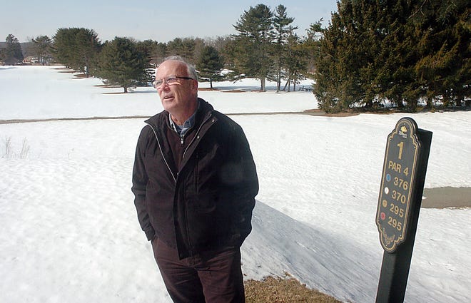 Bob Cusumano, new owner of the Windham Golf Club (formerly the Willimantic Country Club), talks about improvements he plans to make to the 18-hole course last week at the first tee.