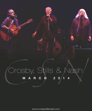 Crosby, Stills & Nash will be making a stop in Peoria on March 12 at the Peoria Civic Center.