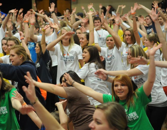 Hope students take part in a previous dance marathon. File photo