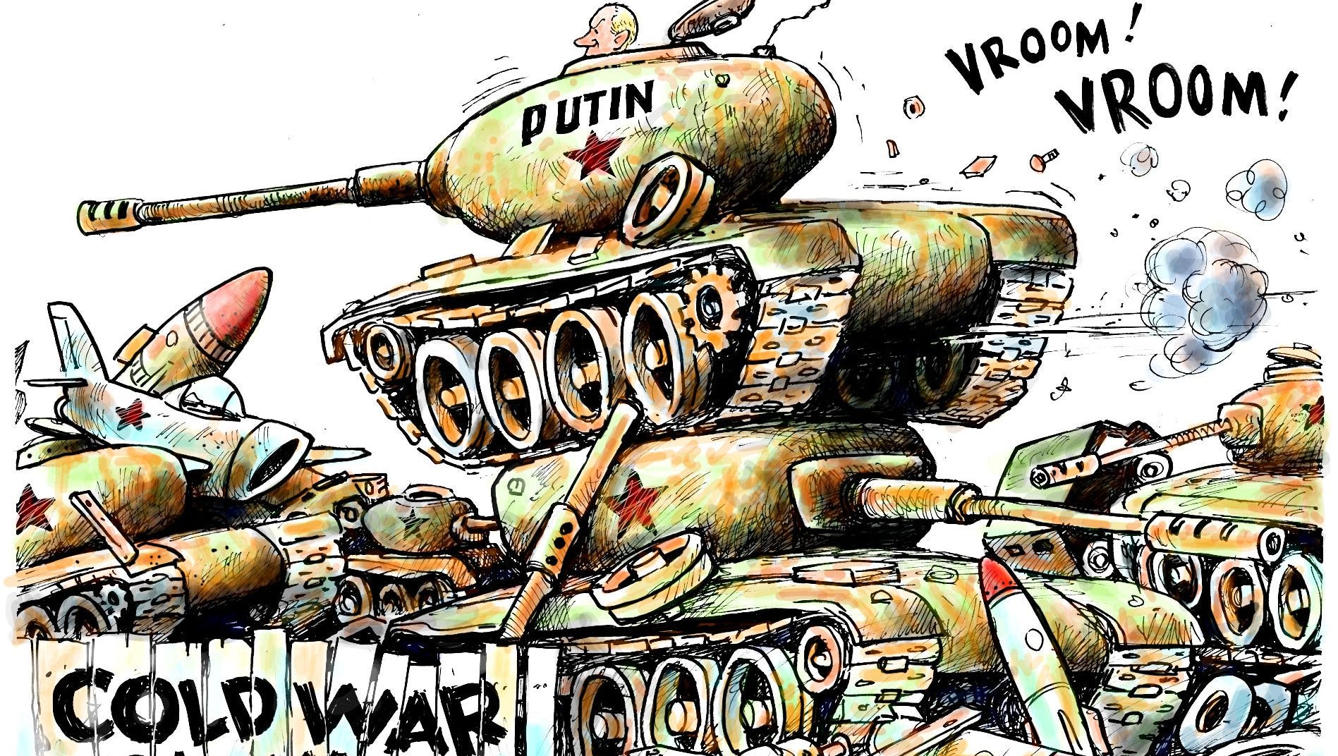 Granlund cartoon: Putin Cold War tactics