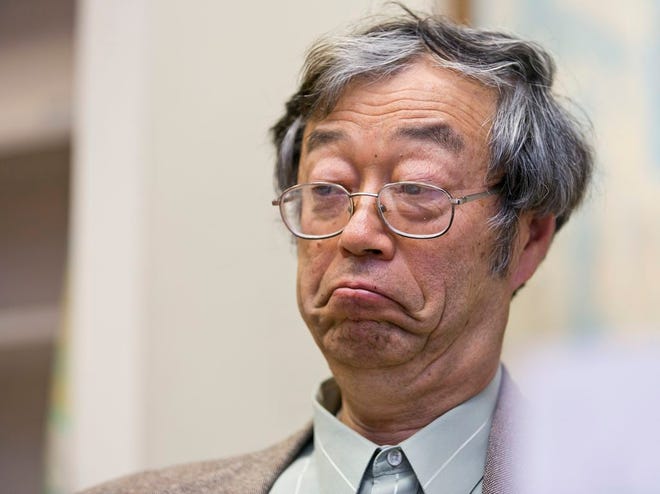 Dorian S. Nakamoto listens during an interview with the Associated Press, Thursday, March 6, 2014 in Los Angeles. Nakamoto, the man that Newsweek claims is the founder of Bitcoin, denies he had anything to do with it and says he had never even heard of the digital currency until his son told him he had been contacted by a reporter three weeks ago. (AP Photo/Damian Dovarganes)