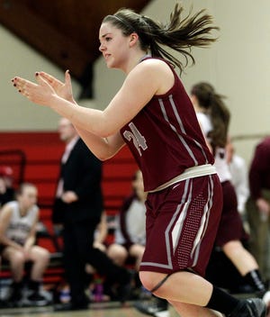 Two years ago Millis' Amy Assad's freshman season was sidelined by injury, illness, and anxiety attacks, but now the junior is averaging 20 points and 14 rebounds in the postseason and has helped the Mohawks reach the state semifinals.