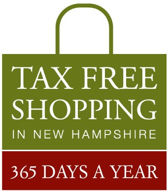 N.H. retail logo promotes tax-free shopping