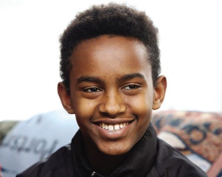 Behaylu Barry,12, was recently diagnosed with severe aplastic anemia and is in critical need of a bone marrow transplant. The Stratham boy found out Monday that he has a bone marrow match within his birth family in Ethiopia.
Ioanna Raptis photo