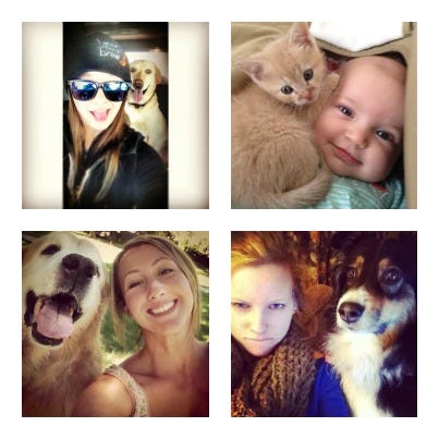Here are four of the nearly 200 photos already entered in Seacoastonline.com's Pet Selfie Contest.