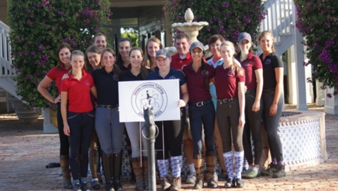 The students in the 2014 Winter Intensive Training Program with renowned dressage trainer Nancy Later. The WIT participants take field trips to local dressage barns as part of their three-month training course with Olympian Lendon Gray. (Photo provided).