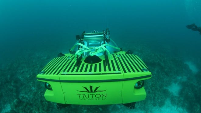 The Triton 3300/3 can take three people to a depth of 3,300 feet. Photo courtesy of Global Underwater Explorers