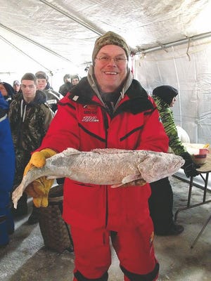 Greg Ledy of Pickford caught the winning walleye, coming in at 6 pounds.