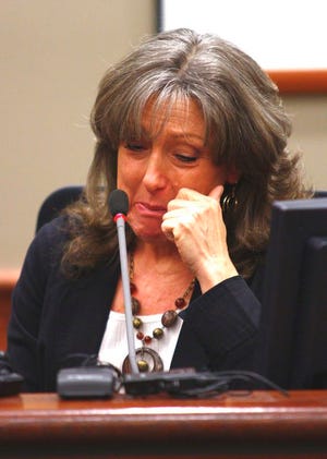 Cheryl Murphree testifies during a preliminary hearing in March 2013 against her brother Ryan Wyngarden. Wyngarden is accused of killing his sister, Gail Brink and her husband, Rick, in 1987.