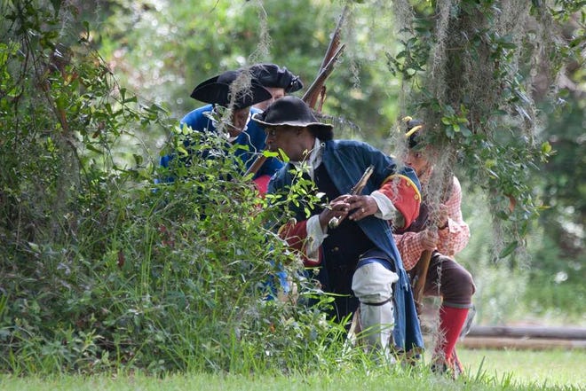 Battle of Bloody Mose re-enactment at Fort Mose Historic State Park