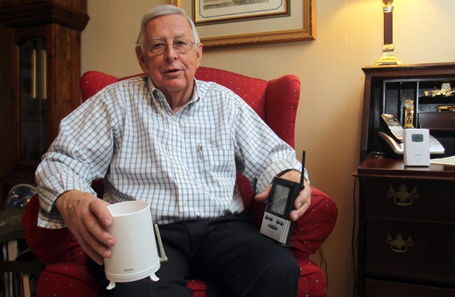 Melvin Lutz has collected rain totals for Cleveland County since 1980. The Star recently featured him for his history of weather work in the county. (Star file photo)