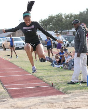Sharday Melvin placed third in the 300-meter hurdles and fourth in the triple jump at the Possum Kingdom Relays in Graham this past Saturday.