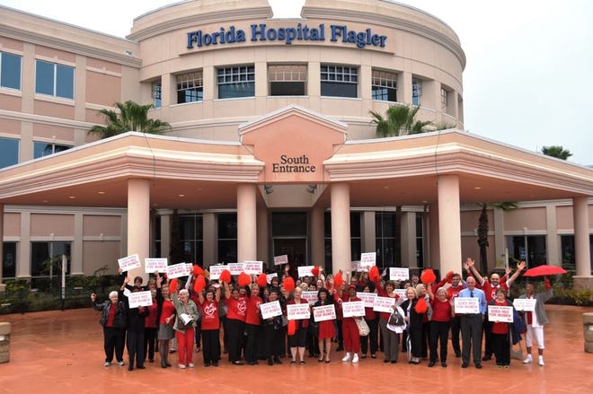 Photo provided by Florida Hospital Flagler At Florida Hospital Flagler in Palm Coast, approximately 100 women -- and a few men -- joined thousands of people across the nation in support of the American Heart AssociationþÄôs Go Red for Women Day.