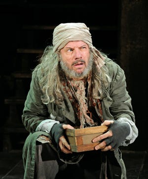 Stephen Berenson as Fagin in "Oliver!" at Trinity Rep in Providence. The play runs through March 30.