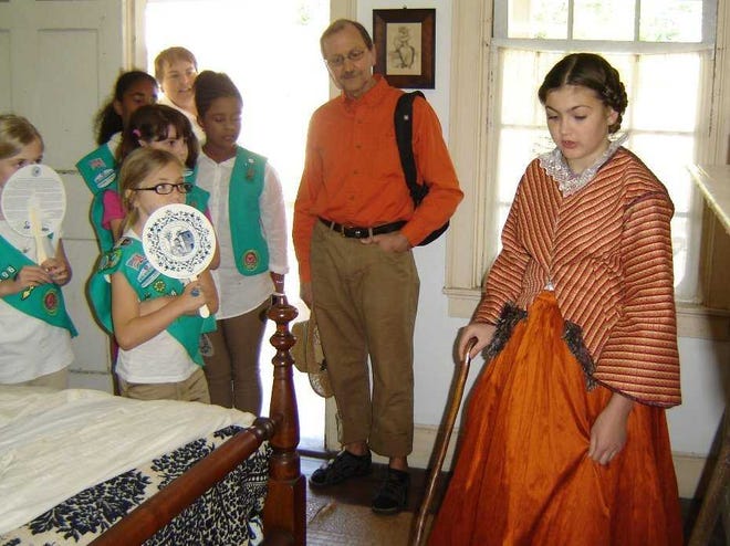 CONTRIBUTED Local Girl Scouts portray the savvy businesswomen who owned and operated an Inn at the Ximenez-Fatio house from 1845 to 1860.