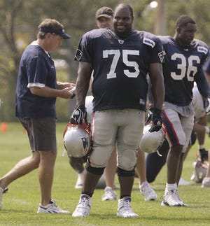 Although defensive tackle Vince Wilfork (75) has asked for his release, the Patriots have not yet granted his wish and hope a new contract can be reached with the defensive tackle.
