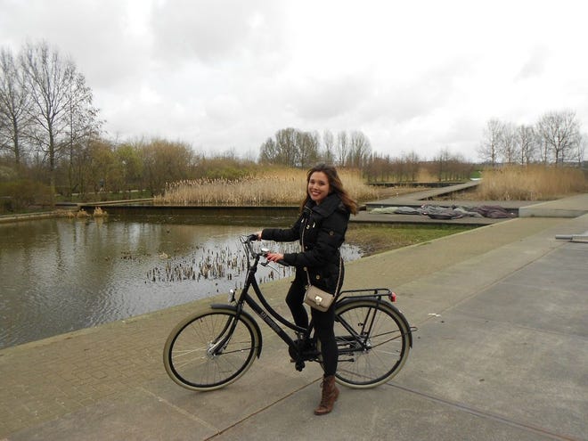 Lee Ann Jackson found a great way to explore Amsterdam. Riding bikes is popular. The city has an estimated 8,500 bicycles in the city.
